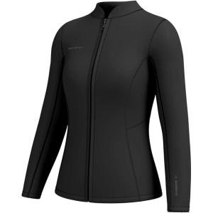 imageSeaskin Womens Wetsuit Tops 2mm Front ZipperBlack