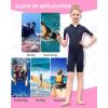 imageSeaskin Kids Wetsuit for Boys Girls Toddler 2mm Front Zip Thermal Swimsuits Shorty Diving SuitsPink