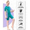 imageSeaskin Kids Wetsuit for Boys Girls Toddler 2mm Front Zip Thermal Swimsuits Shorty Diving SuitsPurple