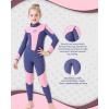 imageSeaskin Kids Wetsuit for Boys Girls Toddler 3mm Back Zip Thermal SwimsuitsNavyPink