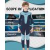 imageSeaskin Kids Wetsuit for Boys Girls Toddler 3mm Back Zip Thermal SwimsuitsNavyblue