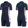 imageSeaskin Kids Wetsuit for Boys Girls Toddler 2mm Front Zip Thermal Swimsuits Shorty Diving SuitsPink