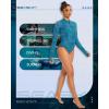 imageSeaskin Womens Wetsuit 2mm One Piece Long Sleeves Shorty WetsuitBlue