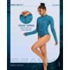 imageSeaskin Womens Wetsuit 2mm One Piece Long Sleeves Shorty WetsuitBlue