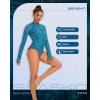 imageSeaskin Womens Wetsuit 2mm One Piece Long Sleeves Shorty WetsuitBlue