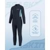 image:imageSeaskin Kids Wetsuit for Boys Girls Toddlers 3mm Front Zip Full Body Diving Suits Neoprene Thermal Swimsuits for Swimming Diving Water SportsBlue