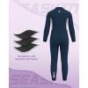 image:imageSeaskin Kids Wetsuit for Boys Girls Toddlers 3mm Front Zip Full Body Diving Suits Neoprene Thermal Swimsuits for Swimming Diving Water SportsPink