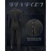 image:imageSeaskin Full Wetsuits for Men 3mm Back Zip Diving SuitsBlackBlue
