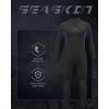 image:imageSeaskin Full Wetsuits for Men 3mm Back Zip Diving SuitsBlackBlue