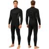 image:imageSeaskin Full Wetsuits for Men 3mm Back Zip Diving SuitsBlackGreen