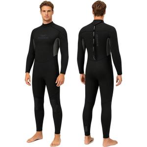 image:imageSeaskin Full Wetsuits for Men 3mm Back Zip Diving SuitsBlackGreen