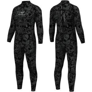 image:imageSeaskin Full Wetsuits for Men 3mm Back Zip Diving SuitsGray