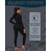 image:imageSeaskin Womens Wetsuit 3mm Neoprene Full Body Front Zip Diving SuitsBlackBlue