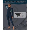 image:imageSeaskin Womens Wetsuit 3mm Neoprene Full Body Front Zip Diving SuitsNavy Blue