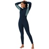image:imageSeaskin Womens Wetsuit 3mm Neoprene Full Body Front Zip Diving SuitsNavy Blue