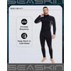 image:imageSeaskin Full Wetsuits for Men 3mm Neoprene Front Zip Diving SuitsBlack