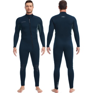 image:imageSeaskin Full Wetsuits for Men 3mm Neoprene Front Zip Diving SuitsNavy Blue