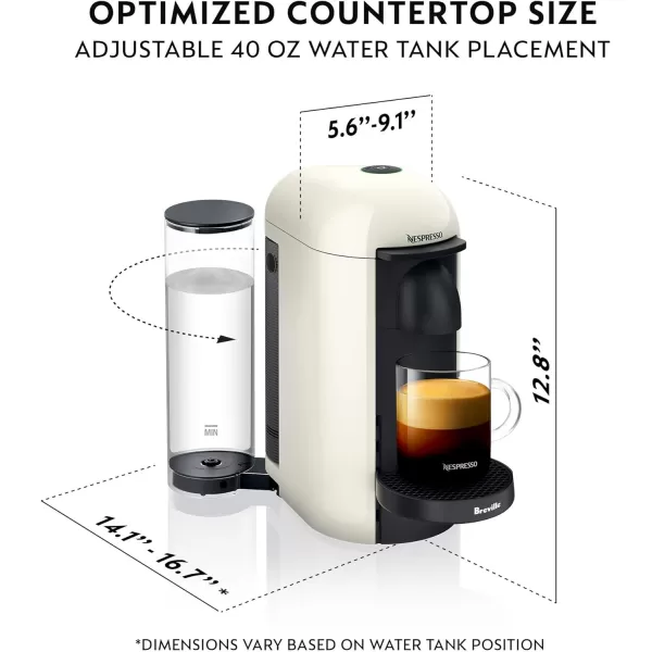 Breville BNV450GRY VertuoPlus Coffee and Espresso Machine, Grey