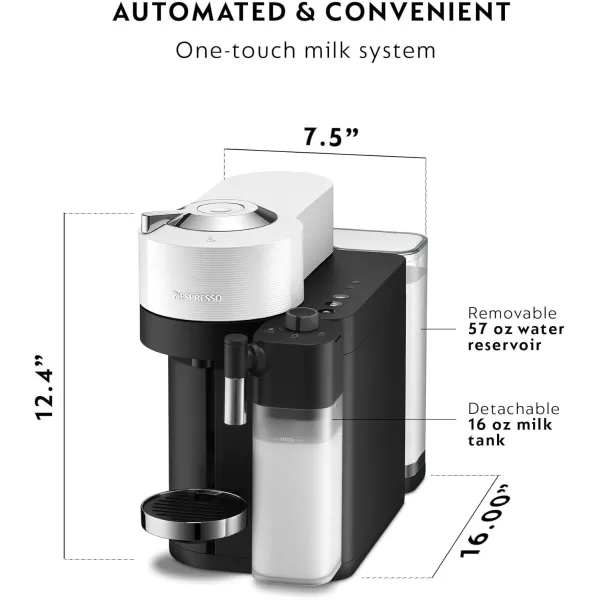 De'Longhi Nespresso Vertuo Lattissima, White