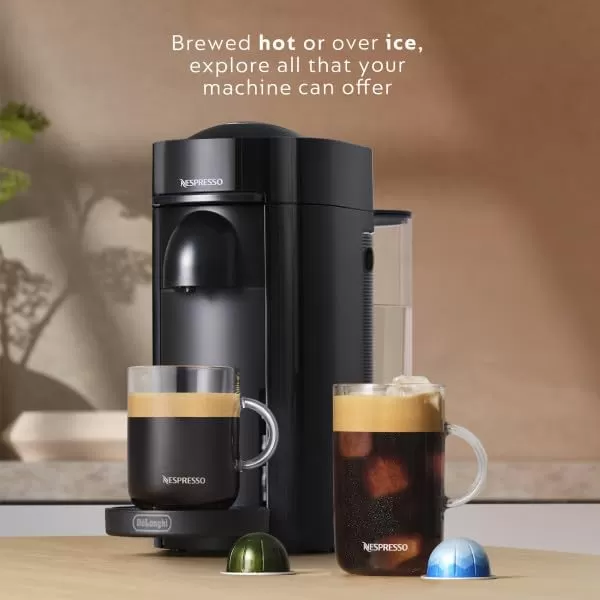 De'Longhi Nespresso VertuoPlus Coffee and Espresso Machine by De'Longhi, 38 ounces, Matte Black