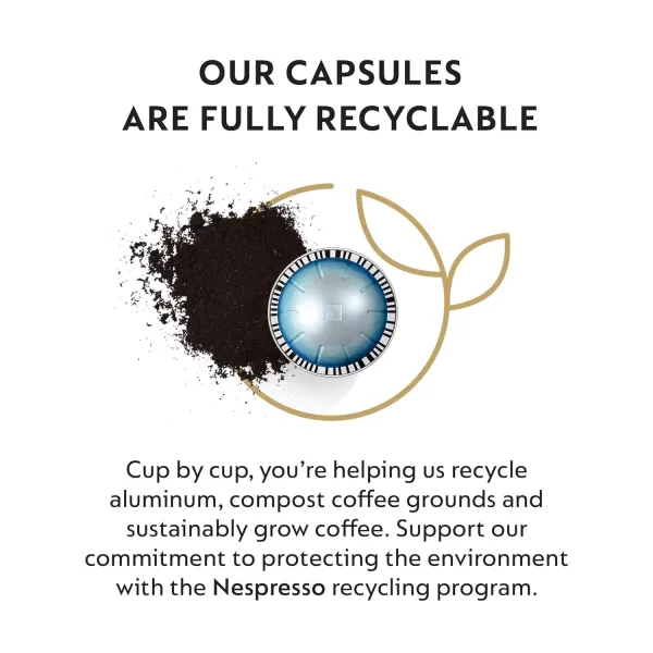 Nespresso Capsules OriginalLine, Ice Forte, 30-Count Espresso Coffee Pods, Brews 7.77 fl. oz.