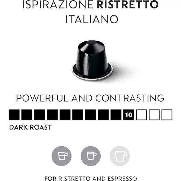 Nespresso Capsules OriginalLine, Ispirazione Arpeggio Intenso, Dark Roast Coffee, 10 Count 