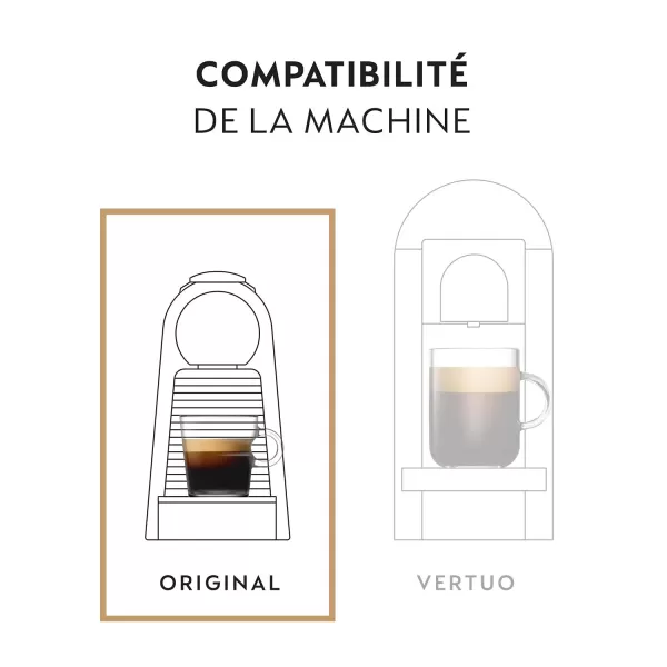 Nespresso Capsules OriginalLine, Vienna Linizio Lungo, Mild Roast Coffee, 50 Count Coffee Pods, Brews 3.7 Ounce 