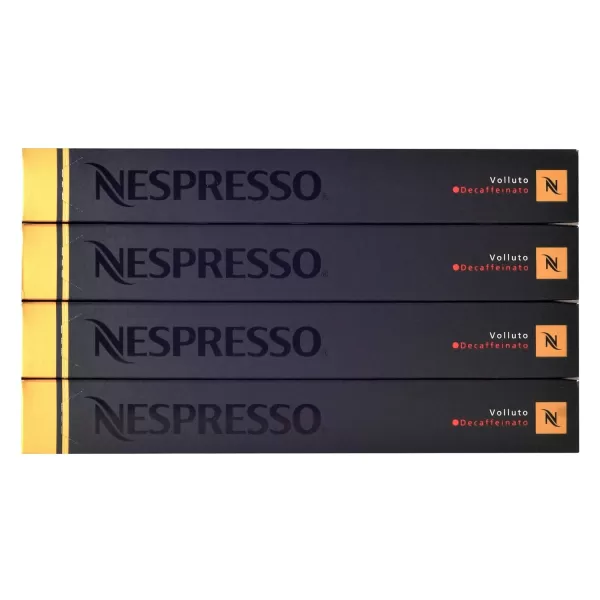 Nespresso Capsules OriginalLine, Volluto Decaffeinato Mild Roast Coffee, 50 Count Coffee Pods, Brews 1.35 Ounce