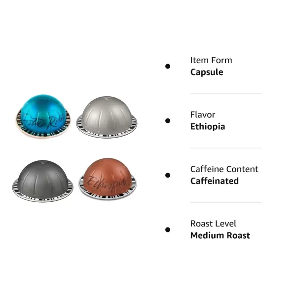 Nespresso Capsules Vertuo, Arondio Gran Lungo Americano, Medium Roast Coffee, 30-Count Coffee Pods, Brews 5oz