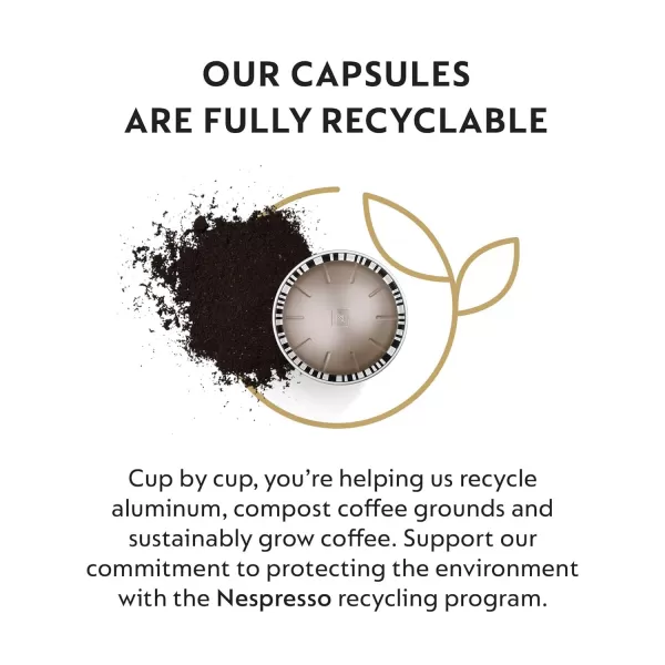 Nespresso Capsules Vertuo, Arondio Gran Lungo Americano, Medium Roast Coffee, 30-Count Coffee Pods, Brews 5oz