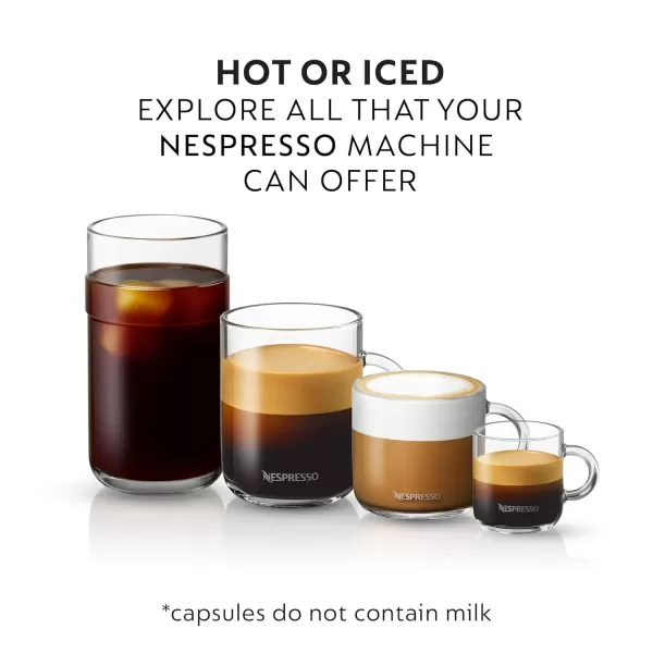 Nespresso Capsules Vertuo, Double Espresso Scuro, Dark Roast Espresso Coffee, 40-Count Coffee Pods, Brews 2.7oz