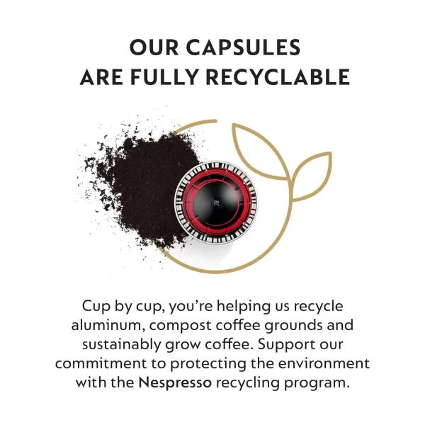 Nespresso Capsules Vertuo, Half Caffeinato, Mild Roast Coffee, 30-Count Coffee Pods, Brews 7.77 fl. oz.