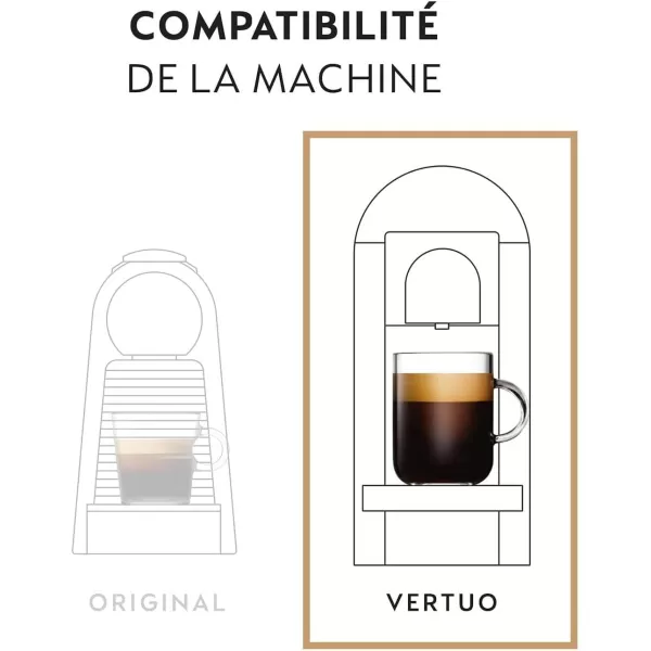 Nespresso Capsules Vertuo, Sweet Vanilla, Medium Roast Coffee, 30 Count Coffee Pods