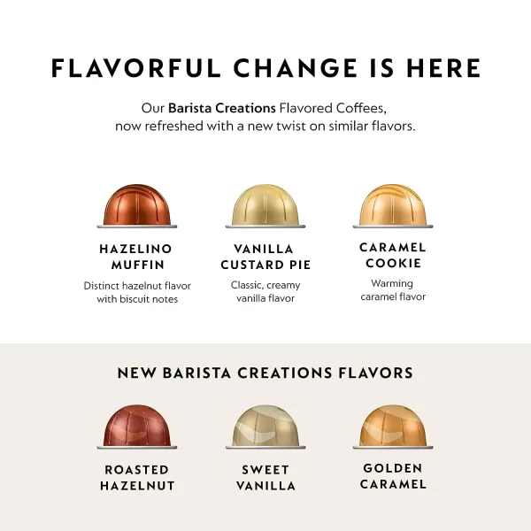 Nespresso Capsules Vertuo, Sweet Vanilla, Medium Roast Coffee, 30 Count Coffee Pods