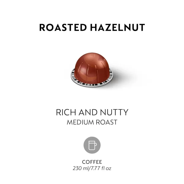 Nespresso Capsules Vertuo, Sweet Vanilla, Medium Roast Coffee, 30 Count Coffee Pods