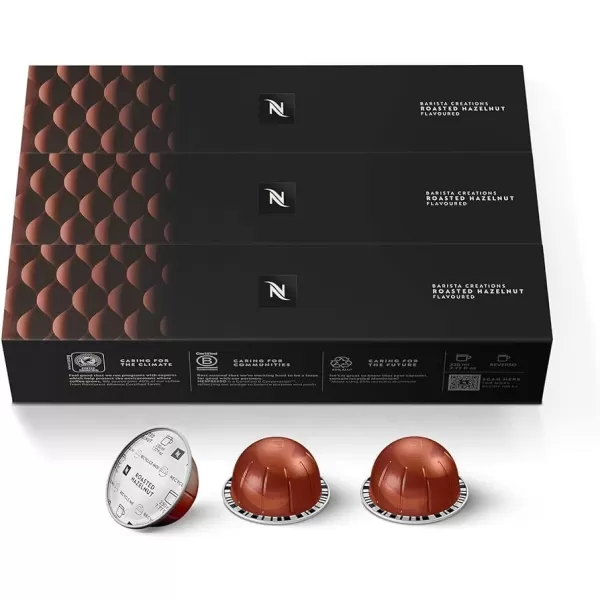 Nespresso Capsules Vertuo, Sweet Vanilla, Medium Roast Coffee, 30 Count Coffee Pods