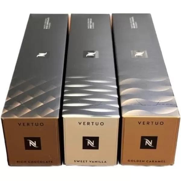 Nespresso Capsules Vertuo, Sweet Vanilla, Medium Roast Coffee, 30 Count Coffee Pods