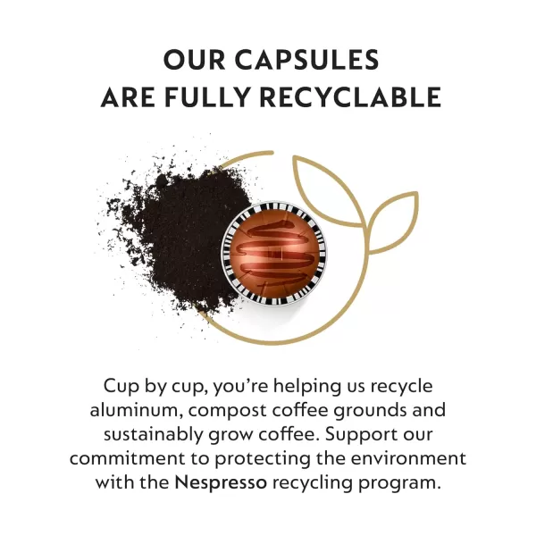 Nespresso Capsules Vertuo, Sweet Vanilla, Medium Roast Coffee, 30 Count Coffee Pods