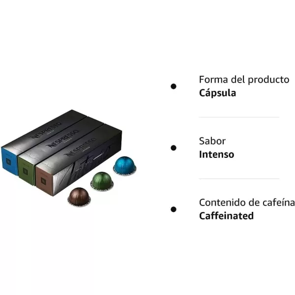 Nespresso Capsules VertuoLine, Best Seller Variety Pack, Medium and Dark Roast Coffee, 30 Count Coffee Pods, Brews 7.8 oz