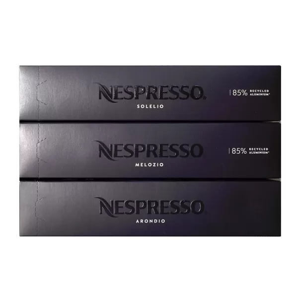 Nespresso Capsules VertuoLine, Best Seller Variety Pack, Medium and Dark Roast Coffee, 30 Count Coffee Pods, Brews 7.8 oz
