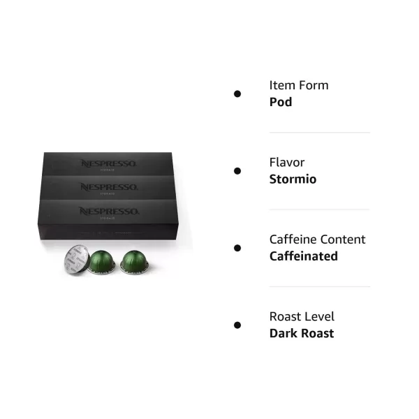 Nespresso Capsules VertuoLine, Best Seller Variety Pack, Medium and Dark Roast Coffee, 30 Count Coffee Pods, Brews 7.8 oz