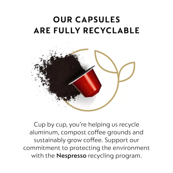 Nespresso Cpasules OriginalLine, Napoli and Venezia, Medium and Dark Roast Espresso Coffee 50 Count Espresso Coffee Pods, Brews 1.35oz