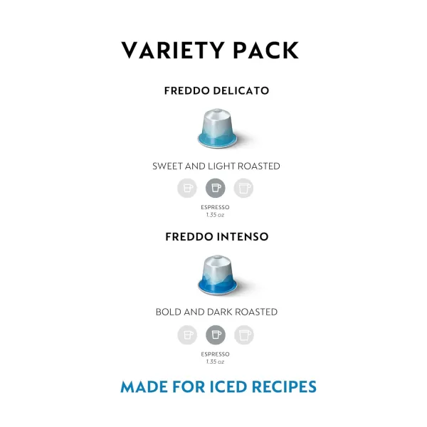 Nespresso Original Line Iced Coffee Freddo Intenso 1.35 Oz 50 Count