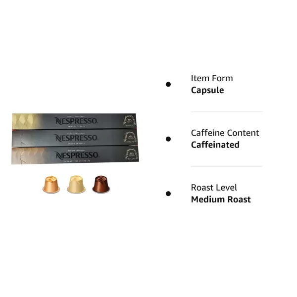 Nespresso OriginalLine, Caramello, 50 Count Coffee Pods