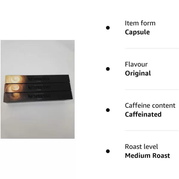 Nespresso OriginalLine, Caramello, 50 Count Coffee Pods