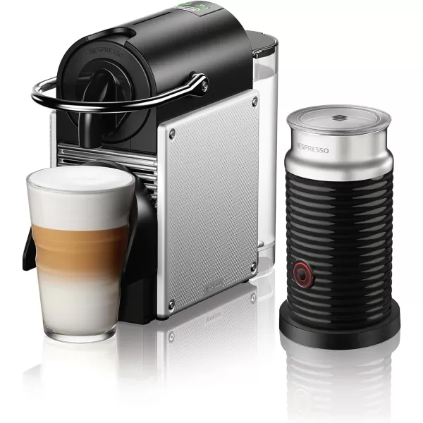 Nespresso Pixie Espresso Machine by De'Longhi, 1100ml, Aluminum,Silver