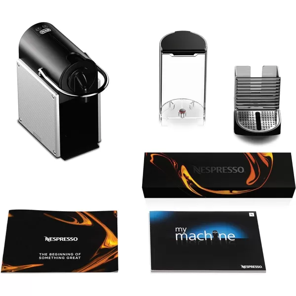 Nespresso Pixie Espresso Machine by De'Longhi, 1100ml, Aluminum,Silver