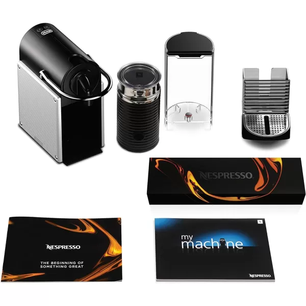 Nespresso Pixie Espresso Machine by De'Longhi, 1100ml, Aluminum,Silver