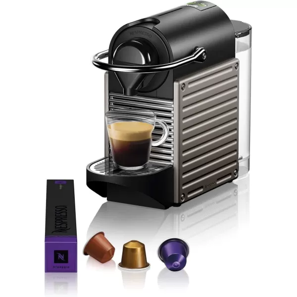 Nespresso Pixie Original Espresso Machine by Breville, Titan