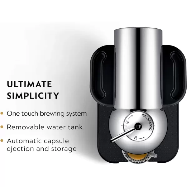Nespresso Vertuo Coffee and Espresso Machine by Breville, 5 Cups, Black